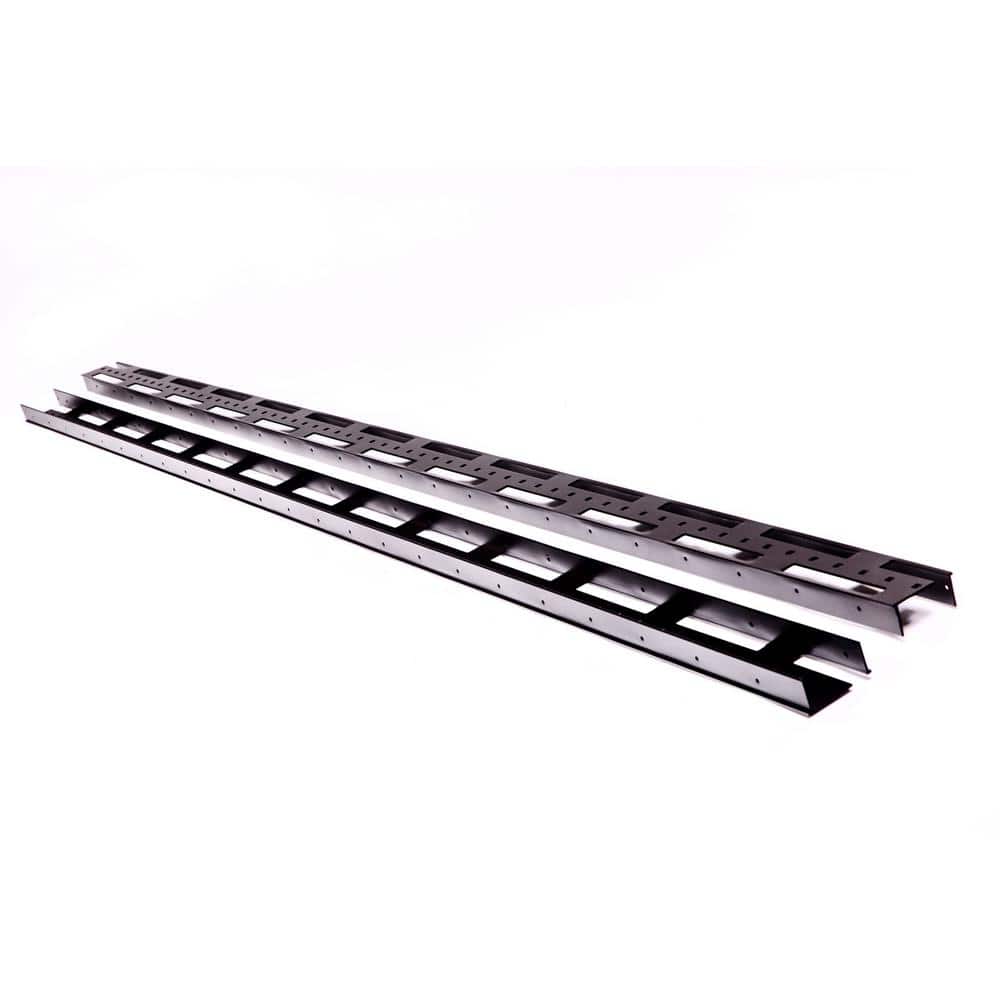 1.5 in. x 3 in. x 92 in. Black Aluminum Vertical Fence Stringer Kit, Includes 2 Stringers, 4 Brackets and All Fasteners price history on PriceWatchPro