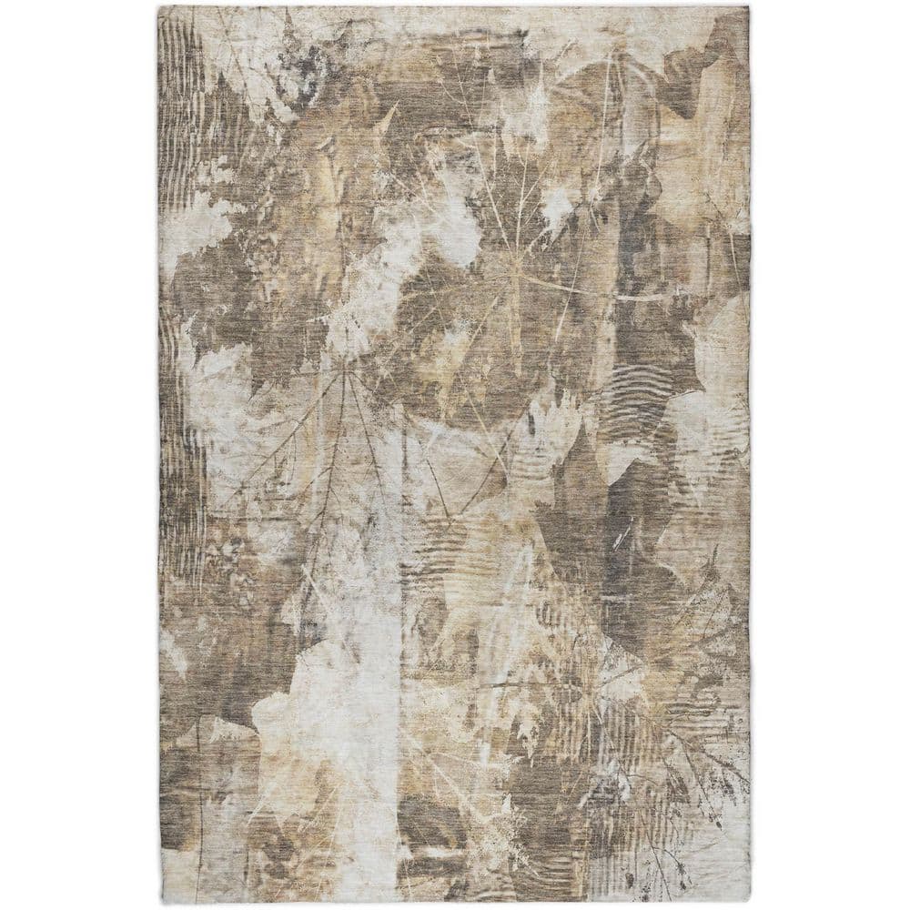 Dream Shag Premium Machine Washable Abstract ADS560 Beige 3 ft. x 5 ft. Area Rug price history on PriceWatchPro