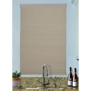 Misty Gray Cordless Top Down/Bottom Up Blackout Cellular Fabric Shade 9/16 in. Single Cell 58 in. W x 48 in. H