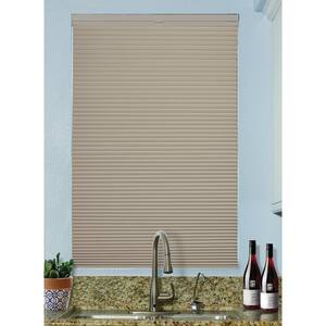 Mistry Gray Cordless Top Down Bottom Up Blackout Fabric 9/16 in. Single Cell Cellular Shade 47 in. W x 48 in. H