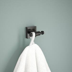 Maxted J-Hook Towel Hooks Bath Hardware Accessory in Venetian Bronze (2-Pack)