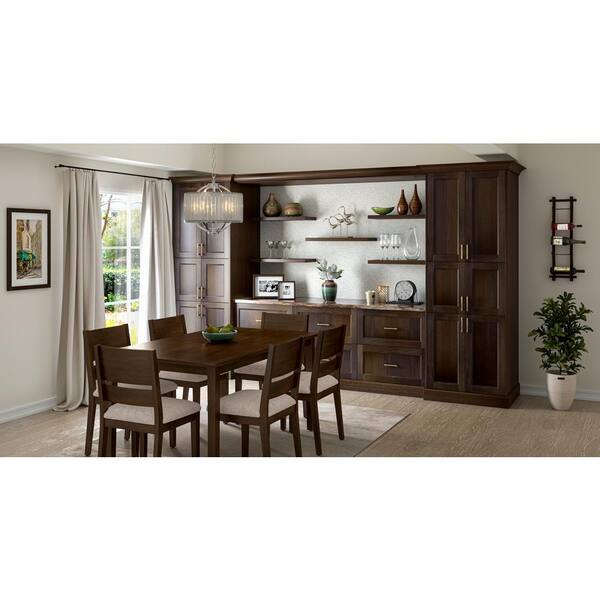 J COLLECTION Georgetown 39 in. W x 24 in. D x 34.5 in. H Assembled Right Blind Corner Kitchen Cabinet in Chestnut - image 4