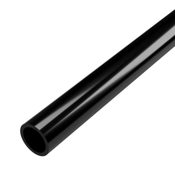 Formufit 1/2 in. x 5 ft. Furniture Grade Sch. 40 PVC Pipe in Black