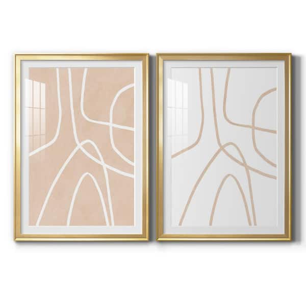 Wexford Home Clean Contour I by Wexford Homes 2-Pieces Framed Abstract Paper Art Print 22.5 in. x 30.5 in.