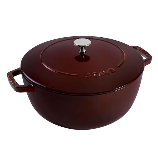 Cast Iron Essential French Oven, Dutch Oven, 5 qt. Serves 5-6, Made in France - Grenadine