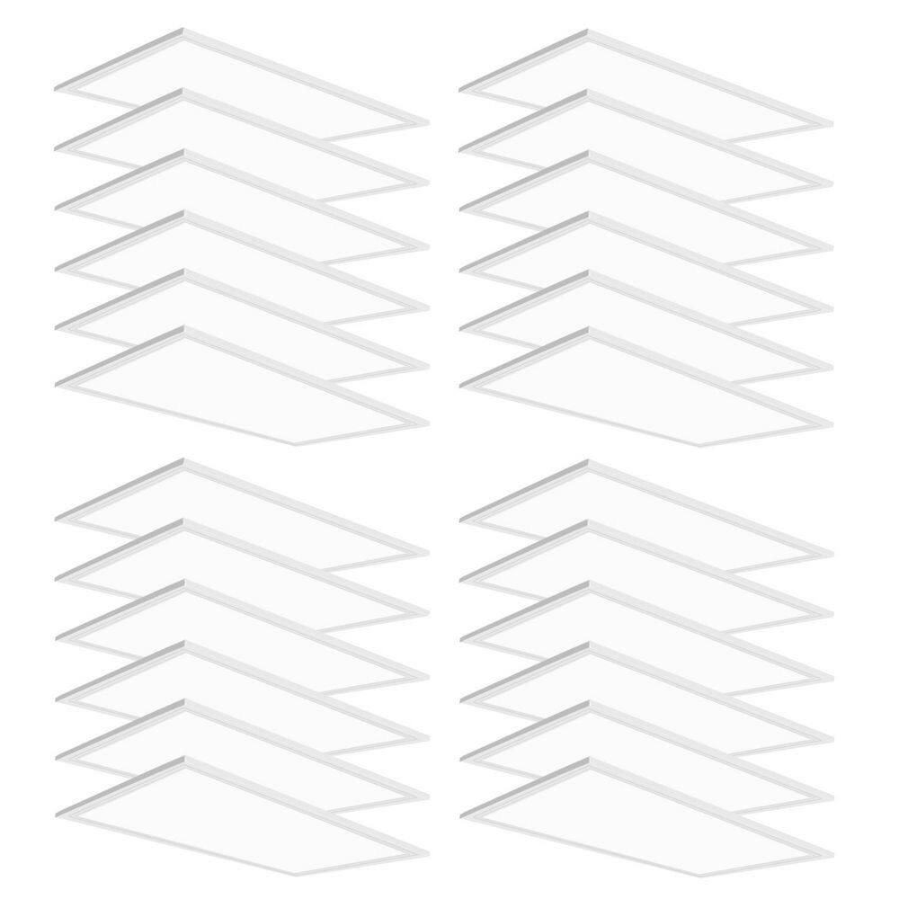 2 ft. x 4 ft. 7800 Lumens Integrated LED Panel Light, 5000K Lay in Fixture for Office, 0-10V Dimmable ETL Listed 24-Pack price history on PriceWatchPro