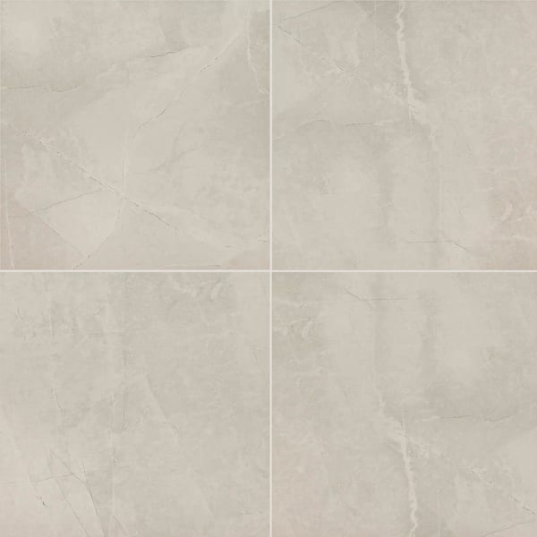 Madison Luna 24 in. x 24 in. Polished Porcelain Stone Look Floor and Wall Tile (16 sq. ft./Case)