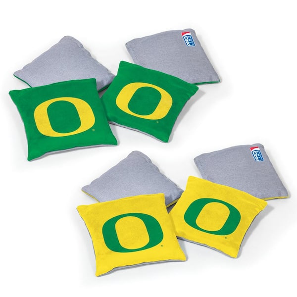 Wild Sports Oregon Ducks 16 oz. Dual-Sided Bean Bags (8-Pack)