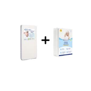 Ultra-Premium Foam Crib Mattress Polyester Mattress Protector (2-Pack) Bundle
