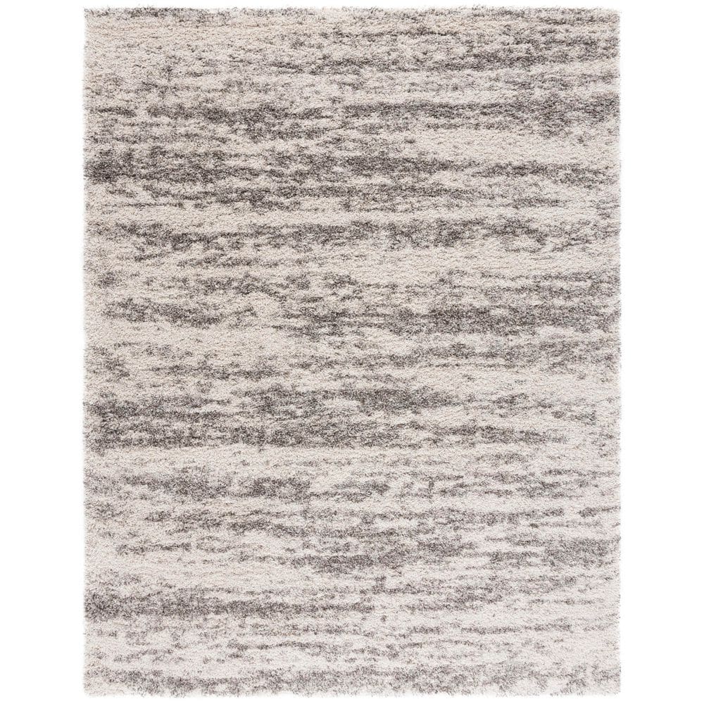 Hudson Shag Ivory/Gray 9 ft. x 12 ft. Marble Area Rug price history on PriceWatchPro