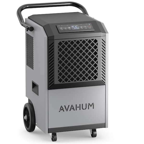 160 pt. 7500 sq. ft. Commercial Dehumidifier in. Black with Pump, Auto Defrost