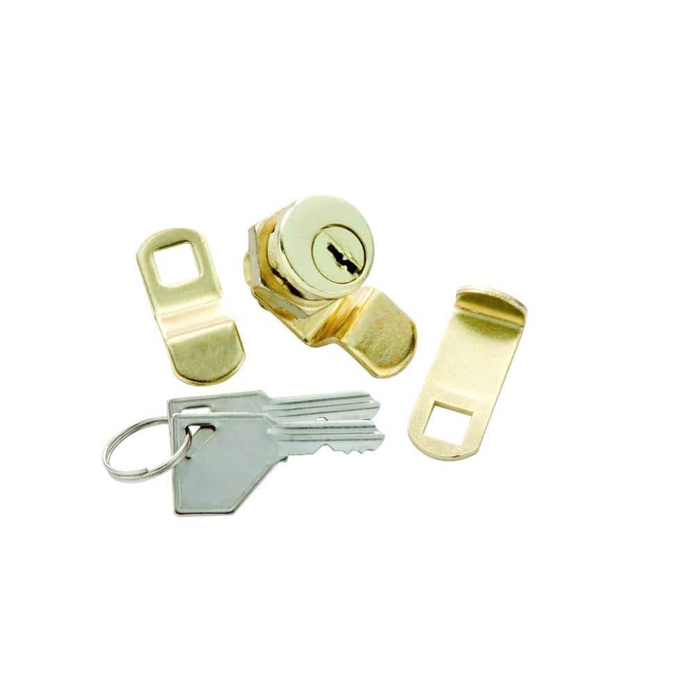 First Watch Security Polished Brass Mailbox Cam Lock 1327 The Home Depot
