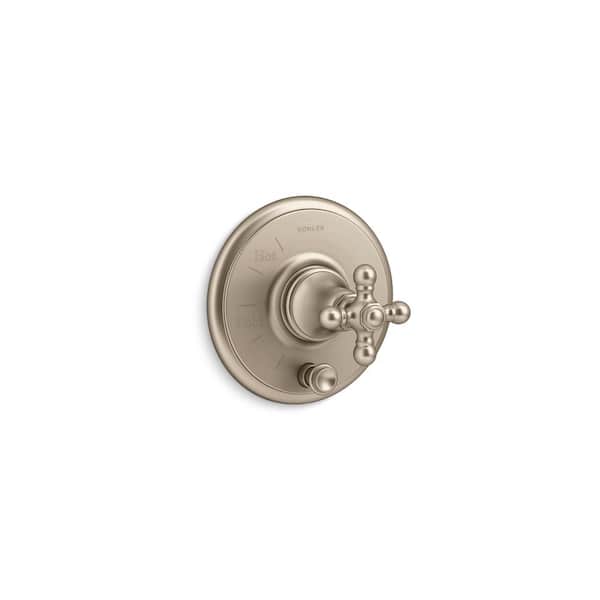 KOHLER Artifacts Single Handle Valve Trim Kit in Vibrant Brushed Bronze (Valve Not Included)