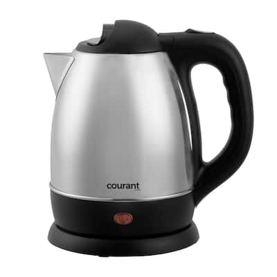 Courant COUKEP102K 1-Liter Electric Kettle Cordless with LED Light 1000W Power Perfect for Tea / Coffee /Hot Chocolate/ Soup/ Hot Water Black Color Automatic Safety Shut-Off 
