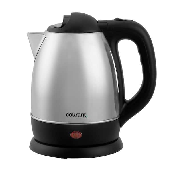 Courant 1.5 Liter Cordless Stainless Steel Electric Kettle - Red