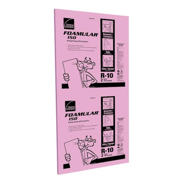 Foam Board Insulation 2 in x 4 ft x 8 ft R-9.4 GPS HalfBack (10 PSI)