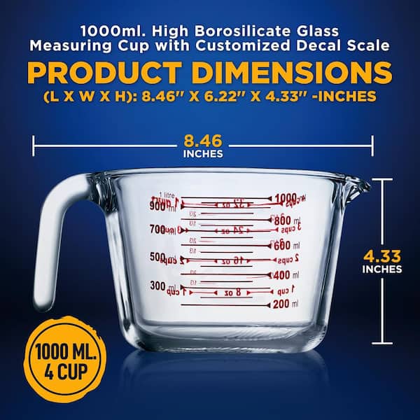 Premium Beaker Pint Glasses (20oz), Thick Borosilicate Glass, Pack of 2