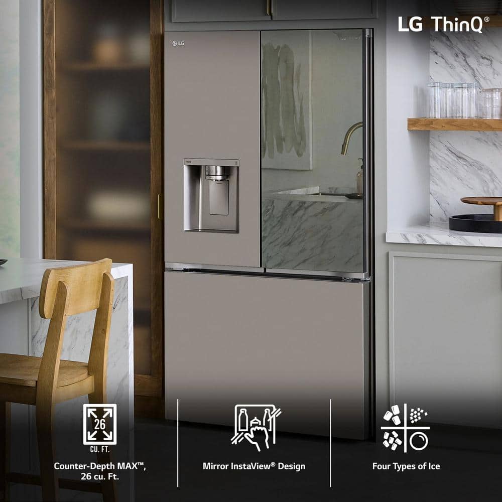 LG 26 Cu. Ft. Stainless Steel Smart French Door Refrigerator