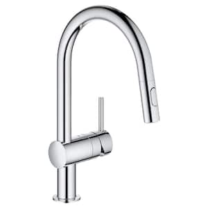 Minta Single-Handle Dual Spray Pull-Out Sprayer Kitchen Faucet 1.75 GPM in StarLight Chrome