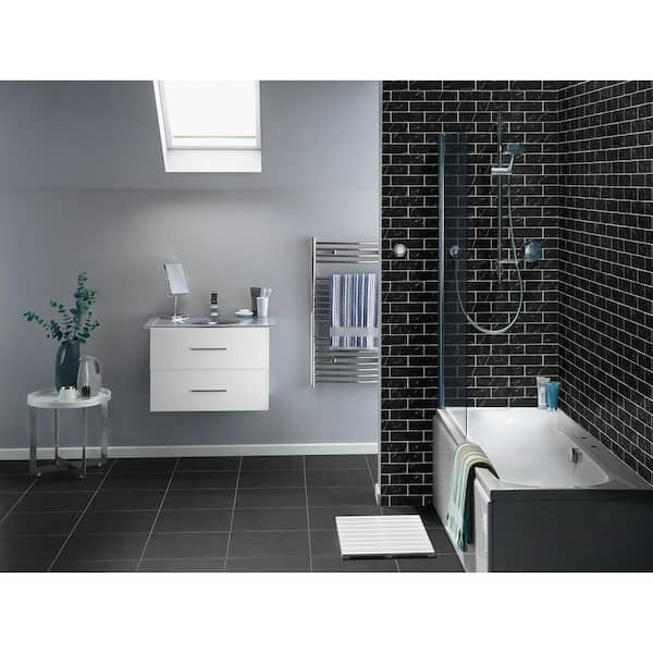 Msi Nero Marquina Black 3 In X 9, How To Calculate Subway Tile For Shower
