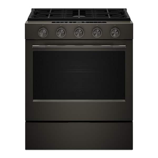 30 in. 5-Element Slide-In Gas Range in Black Ore with 2-in-1 Burner