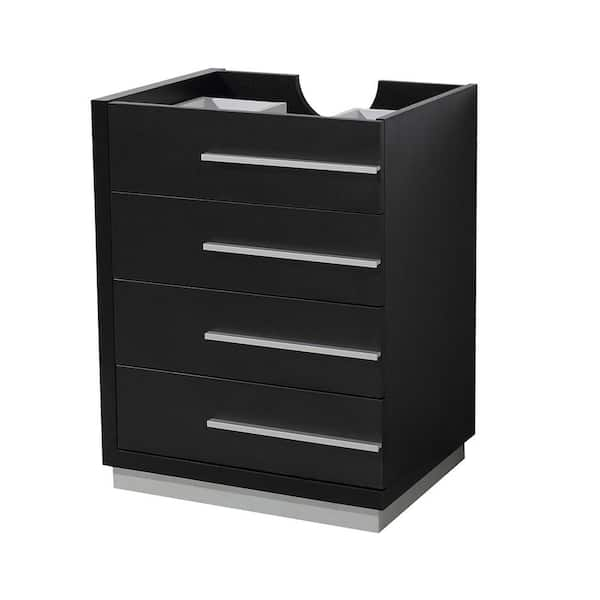 Livello 24 in. Bathroom Vanity Cabinet Only in Black