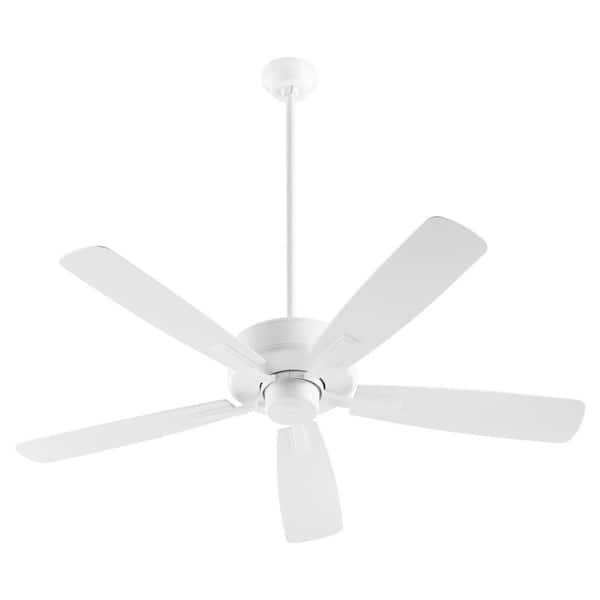 quorum Ovation 52 in. Studio White 5-Blades Wet Ceiling Fan