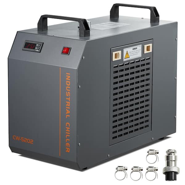 Industrial Water Chiller CW-5202 Industrial Water Cooler Cooling System with Built-In Compressor 7 l Water Tank Capacity