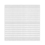 FORGERIGHT 6 ft. H x 6 ft. W Deco Grid Black Steel Fence Panel 868042 ...