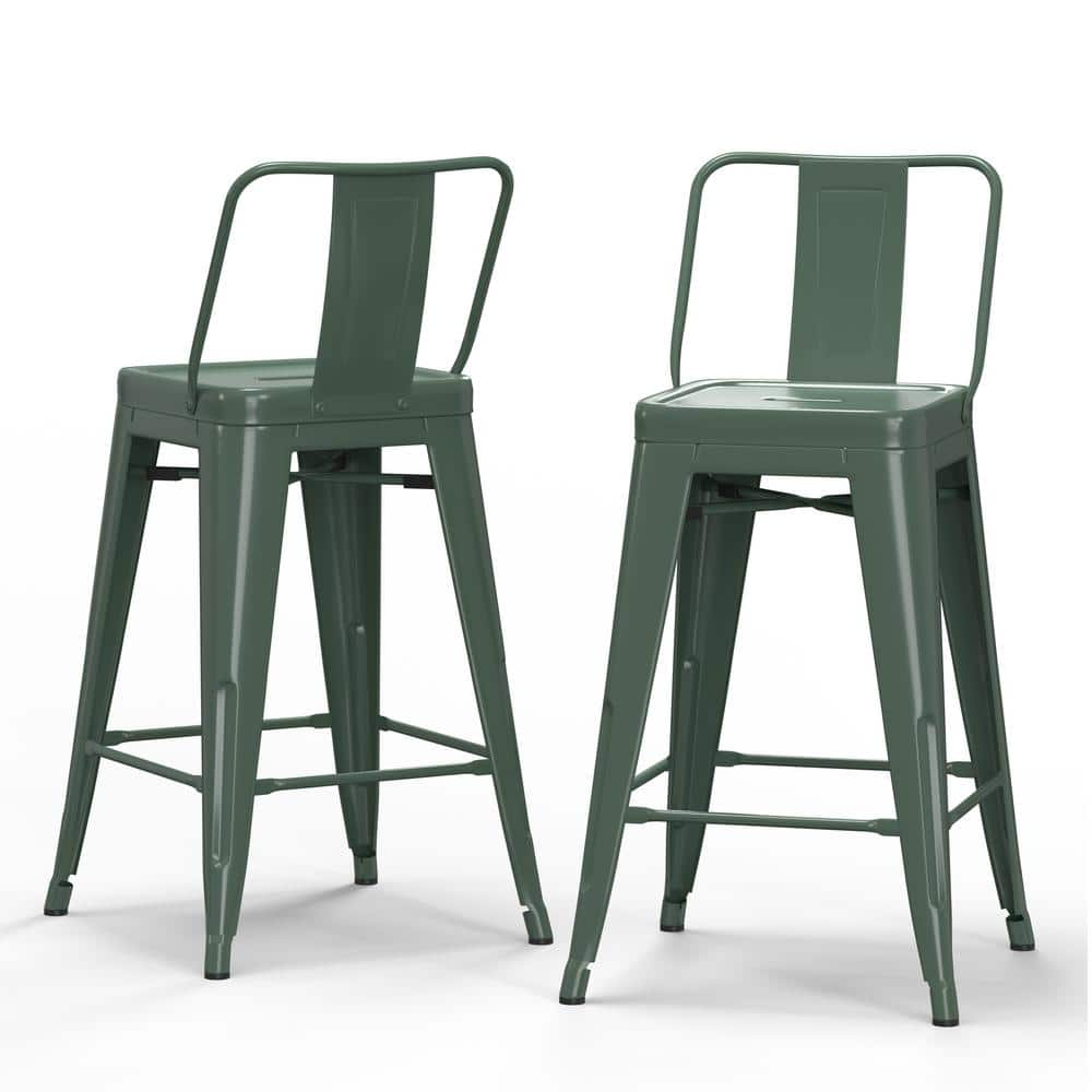 simpli-home-rayne-16-in-deep-sage-green-low-back-24-in-metal-counter-height-stool-set-of-2