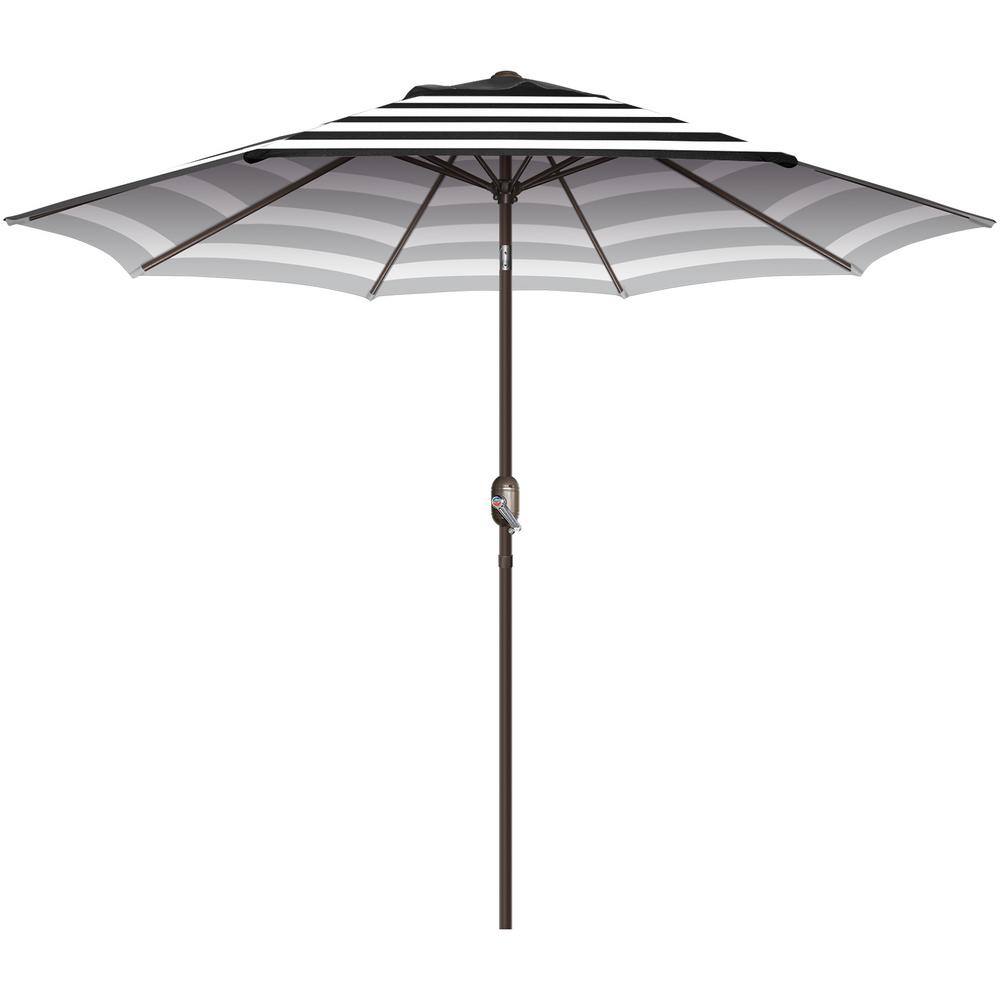 9ft Metal Market Tilt Patio Umbrella in Black Stripe price history on PriceWatchPro