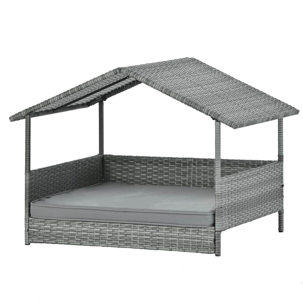Cesicia Dark Gray Medium Outdoor Furniture Pet Patio Furniture Seasonal