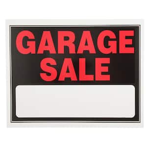 15 in. x 19 in. Day-Glow Plastic Garage Sale Sign