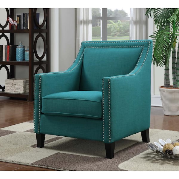 Unbranded Emery Teal Arm Chair