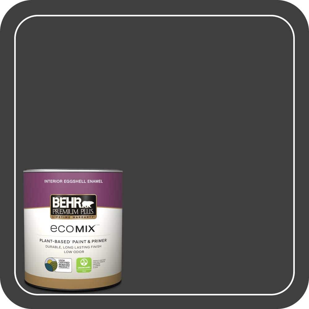 1 qt. Black Eggshell Enamel EcoMix Plant-Based Interior Paint & Primer price history on PriceWatchPro