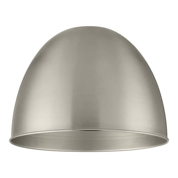 Brushed Aluminium Easy Fit Ceiling Light Shade Metal Pendant 