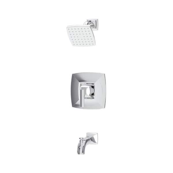 Symmons Oak HydroMersion Single Handle Tub and Shower Faucet Trim Kit in Polished Chrome 1.5 GPM (Valve Not Included)