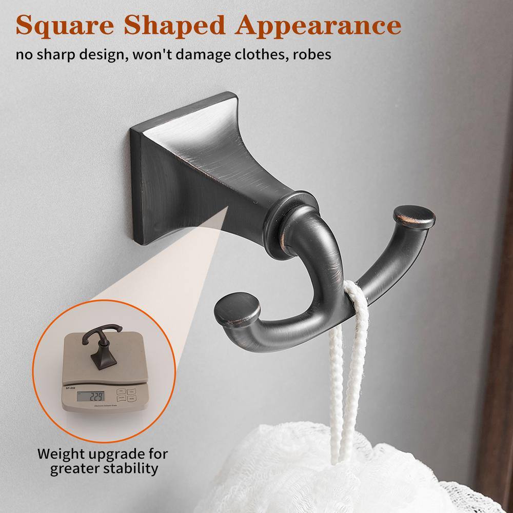 Oil-Rubbed Bronze 24-Inch Metal Bathroom Hardware Set