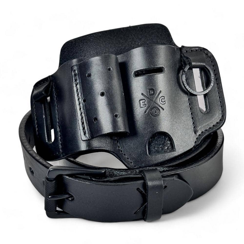 1791 EVERYDAY CARRY 1.5 in. Work Belt Size 40 Black with Heavy-Duty Easy-Slide Large Flex EDC Tool Organizer
