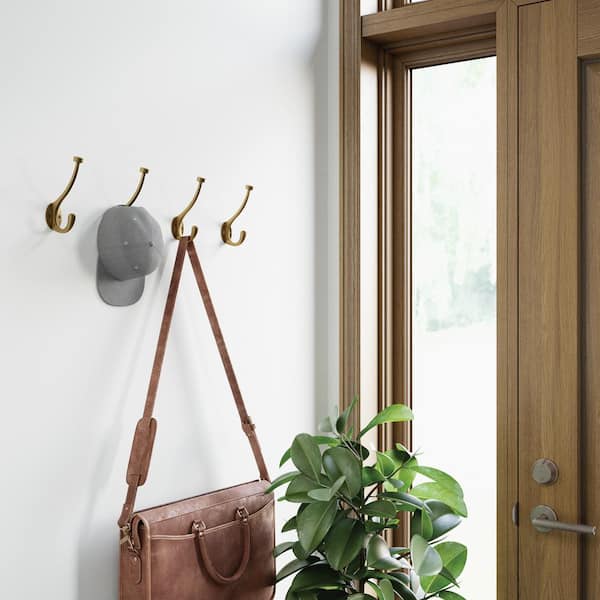 Franklin Brass R22653K-EBC-R Espresso / Bronze with Copper Contempo Pilltop  18 Inch Long Coat and Hat Rack with 3 Double Prong Hooks 