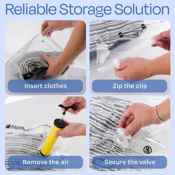 Home-complete Home Vacuum Storage Bags (20-Pack)