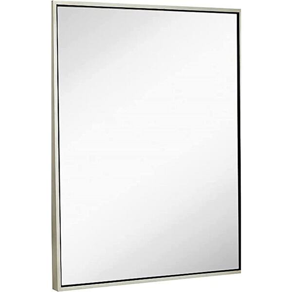 HOMLUX 30 in. W x 40 in. H Rectangular Wall Mirror Bathroom Vanity