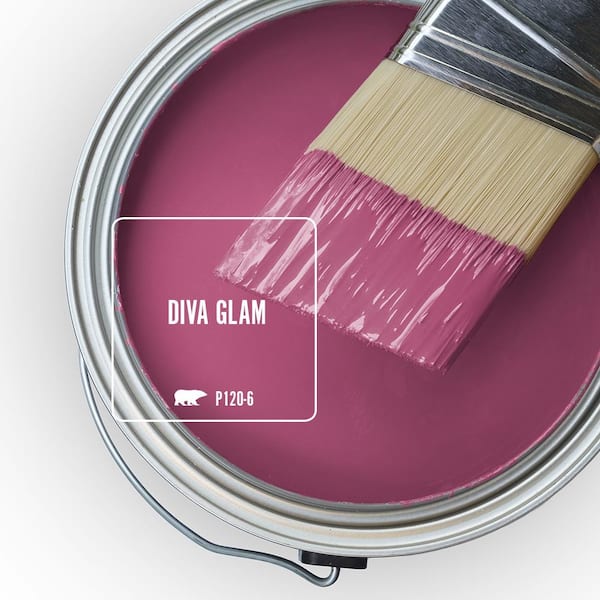 BEHR MARQUEE 1 qt. #P120-6 Diva Glam Satin Enamel Interior Paint & Primer  745304 - The Home Depot
