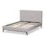 Baxton Studio Valencia Greyish Beige Queen Platform Bed 28862-7834-HD ...