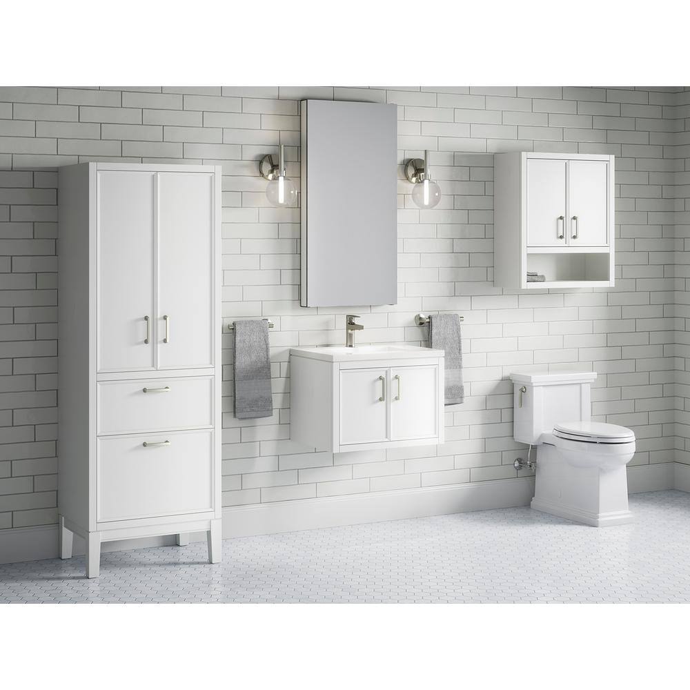 Winnow 24" White Quartz Top Freestanding Single Sink Vanity