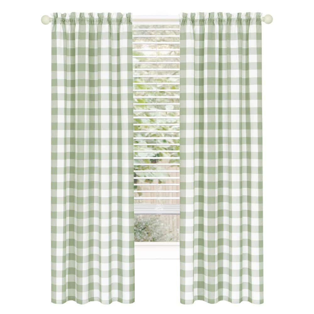 ACHIM Hunter 42 in. W x 84 in. L Polyester Light Filtering Curtain ...