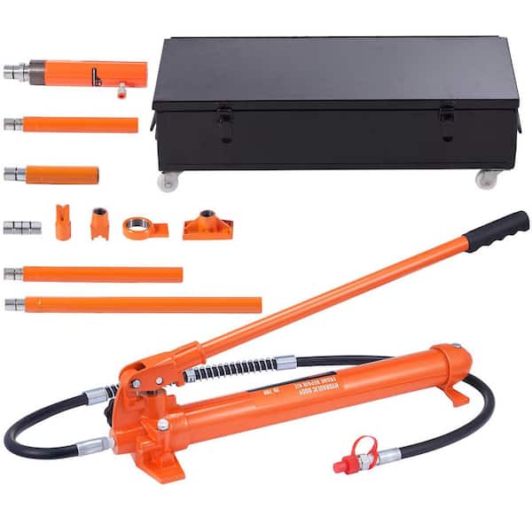 20 Ton Porta Power Kit, Portable Hydraulic Jack with 4.6 ft. /1.4 m Oil Hose, Car Frame Repair Tool with 44000 lbs.