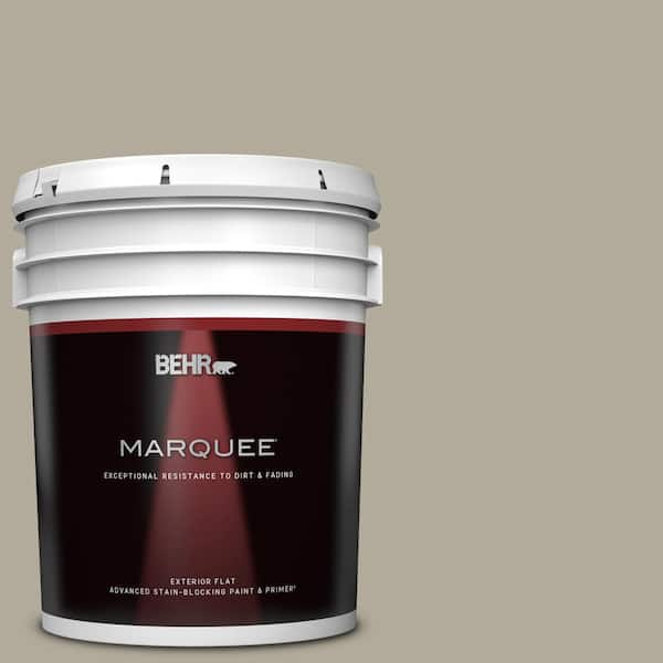 BEHR MARQUEE 5 gal. #ECC-47-1 Mountain Shade Flat Exterior Paint & Primer