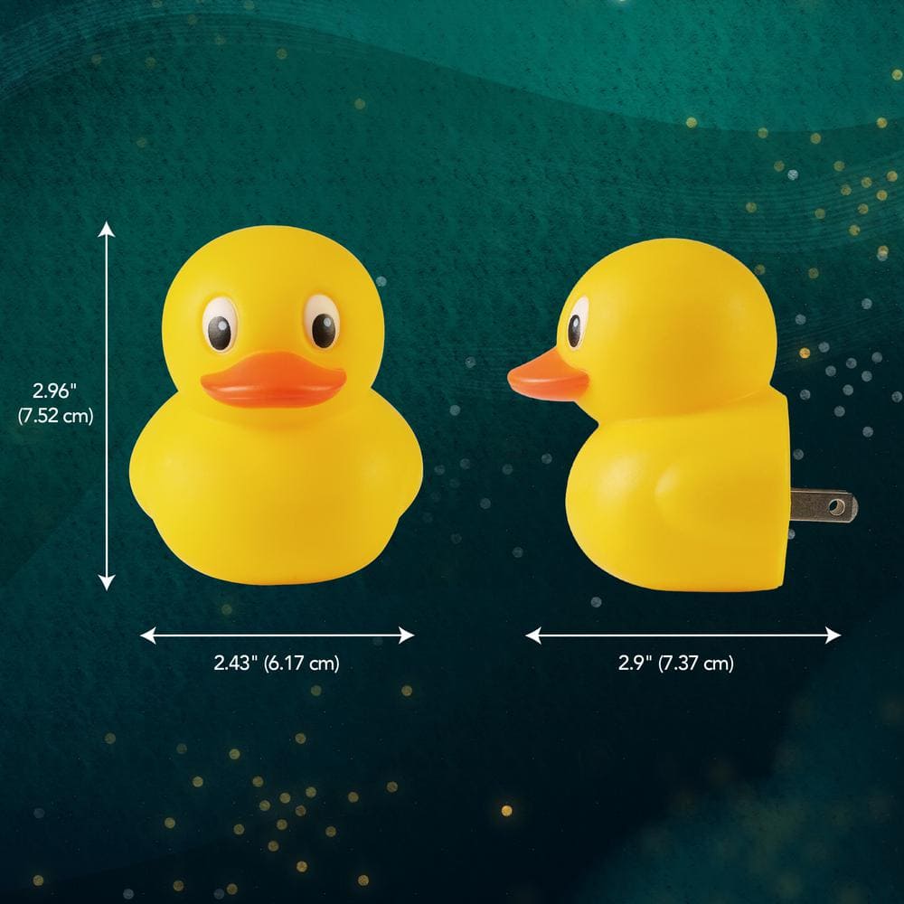 Globe Electric Yellow Duck LED Night Light for Kids
