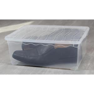 1-Pair Clear Plastic Shoe Boxes